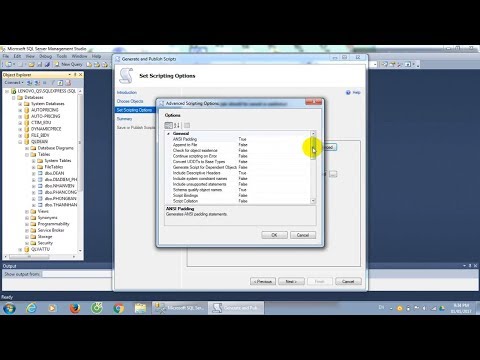 How to export Schema and Data MS SQL Server 2008 R2, 2012