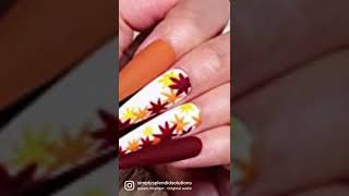 Fall nails | Fall wedding nails | fall colors