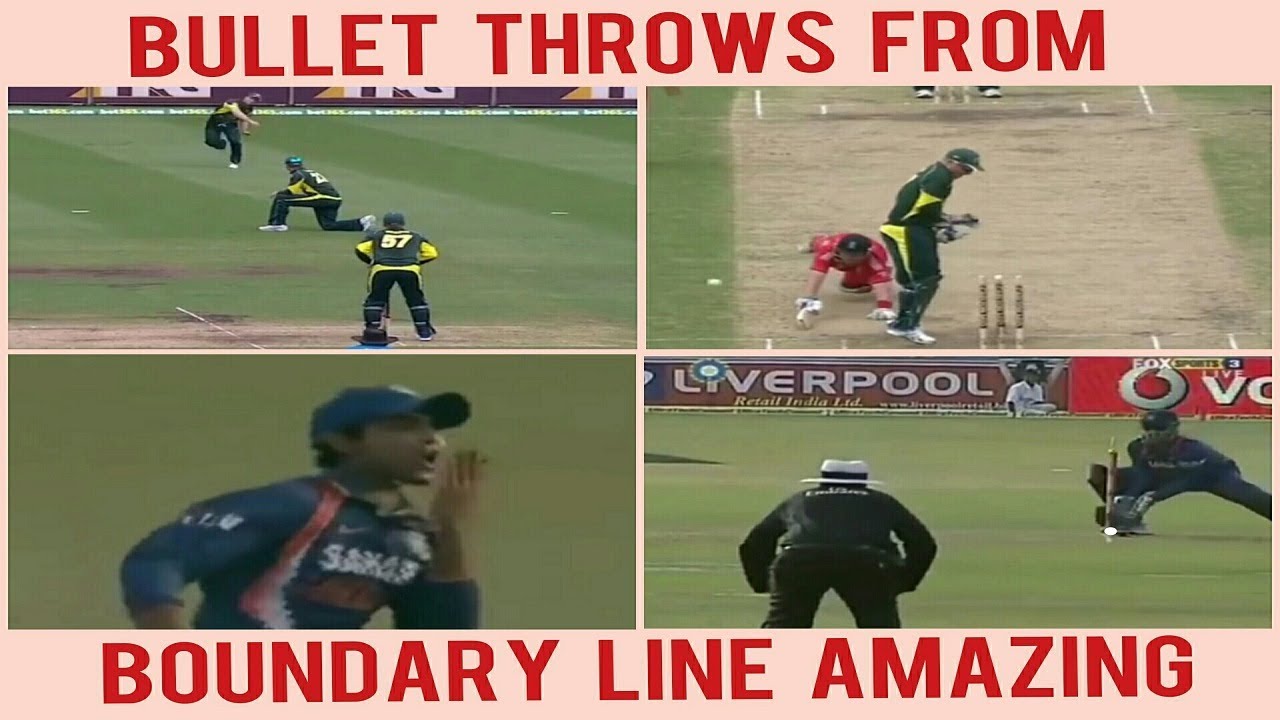 Best Run Outs in Cricket History Amazing Bullet Throws From Boundary