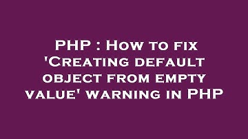 PHP : How to fix 