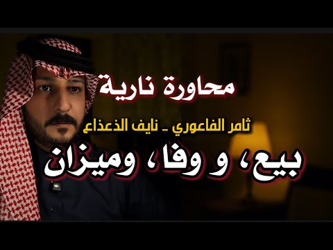 محاورة شعرية نارية ثامر الفاعوري نايف الذعذاع بيع وفا وميزان الخلان 