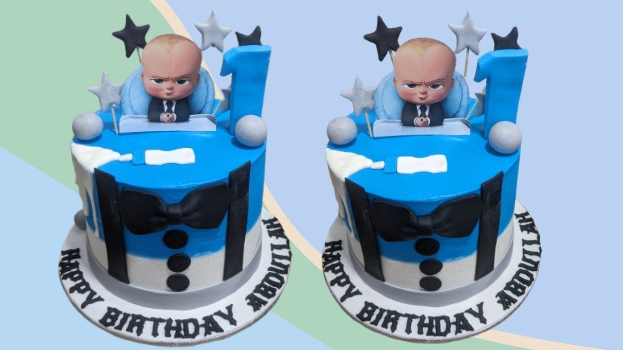 Boss Baby Tutorial Cake | Boss Baby Cake For Kids | Buttercream Cake | Cake Decorating Ideas 