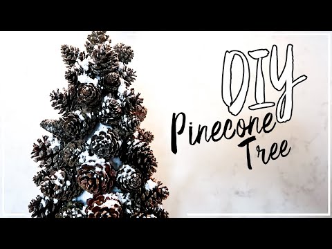 วีดีโอ: โต๊ะ Pinecone Tree – ทำ Pinecone Christmas Tree