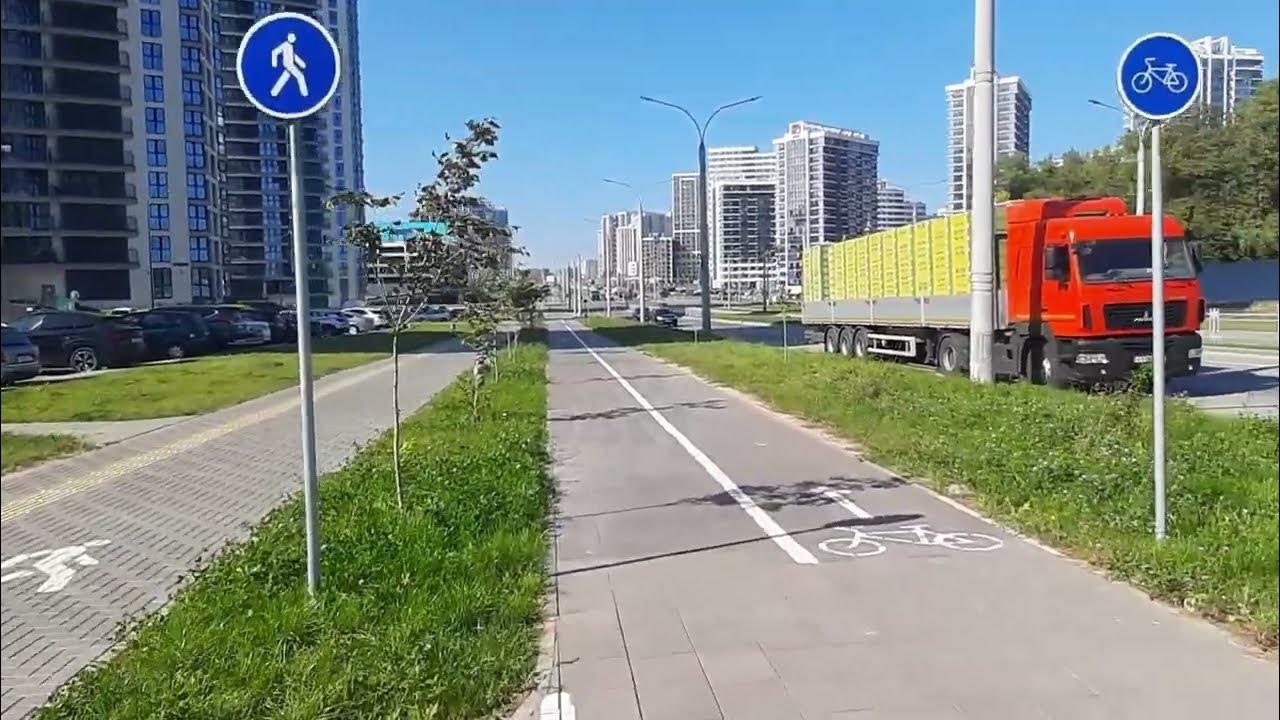 Минск Мир:велодорожки.Bicycletouring.MinskWorld - YouTube