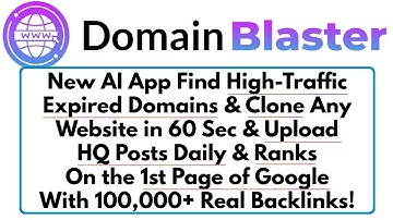Domain Blaster Review Demo Bonus - This AI Just Broke The Internet