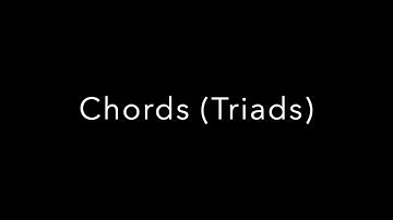 Chords (Triads) | Music With Tony Toppi | Tony Toppi