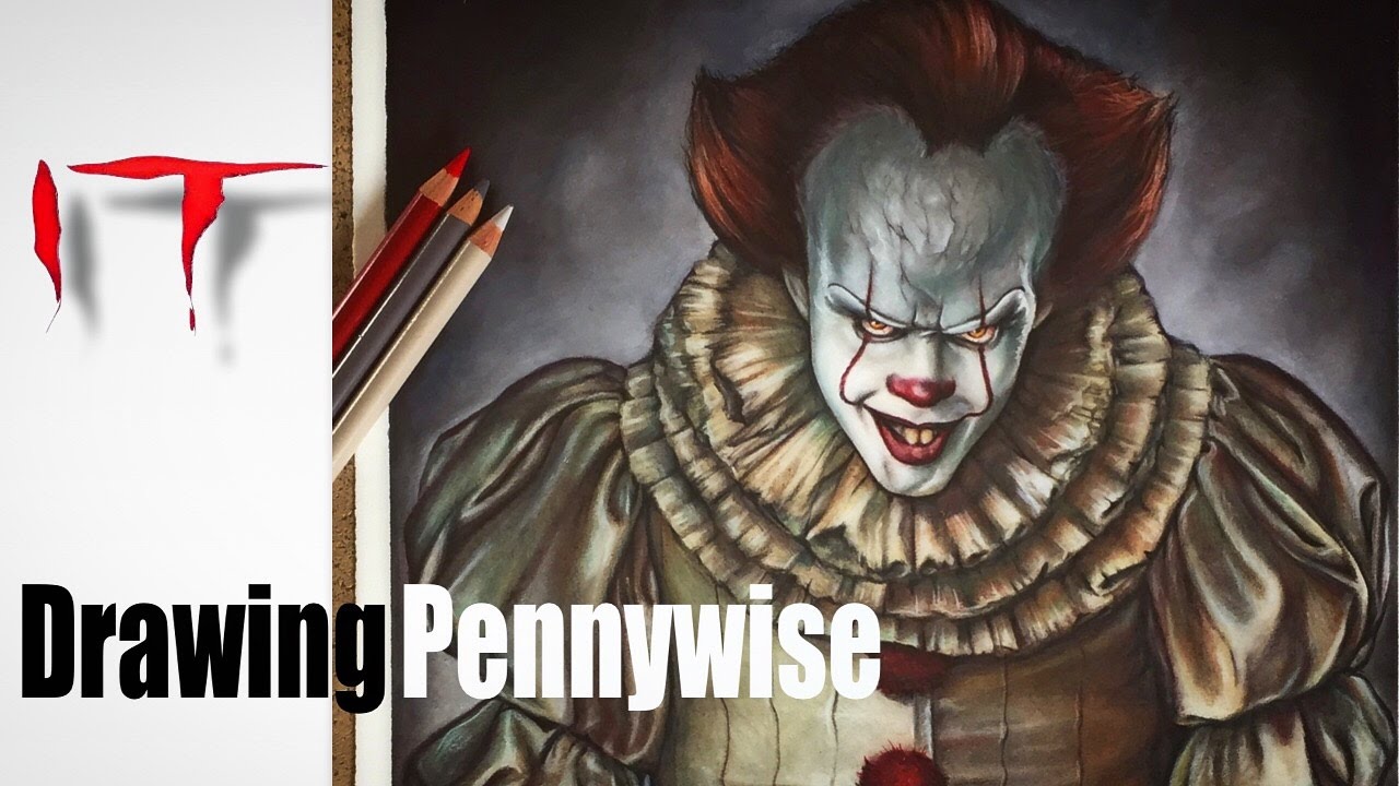 How to Draw Pennywise The Clown Step by Step (2017) from It 