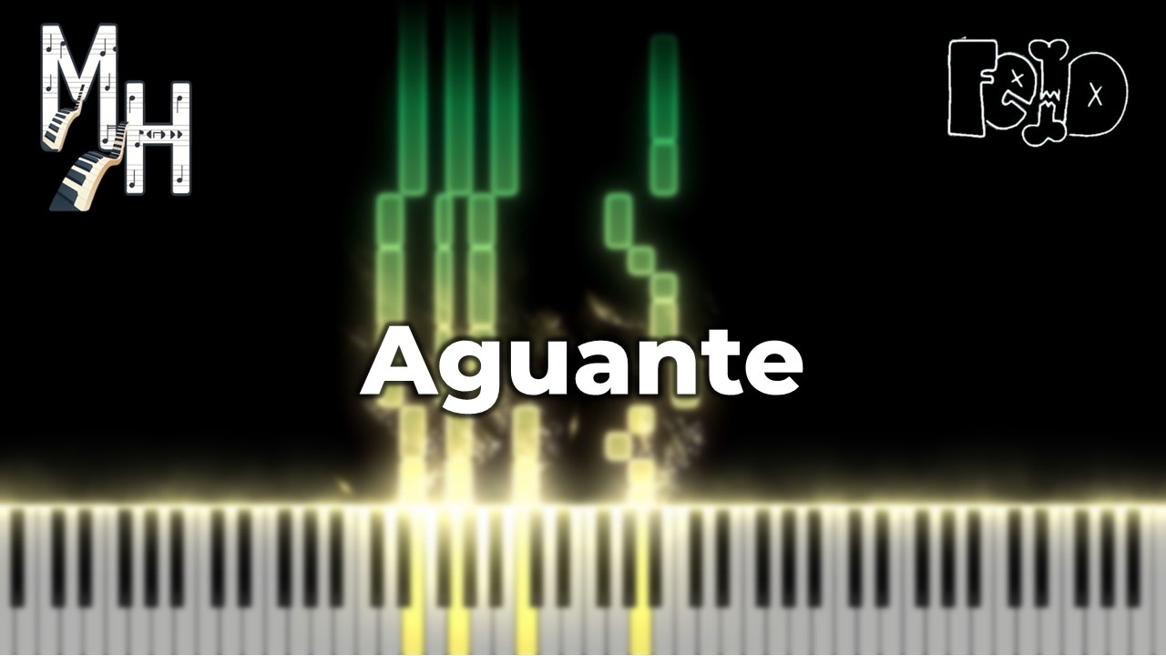 Feid - Aguante | Piano Cover + Sheets + MIDI