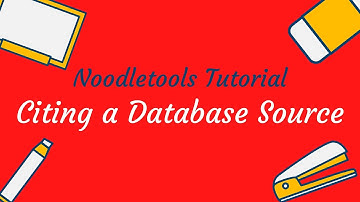 2019 Citing a Database Article in Noodletools