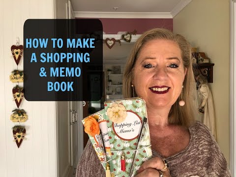 How to Make a Shopping List Book