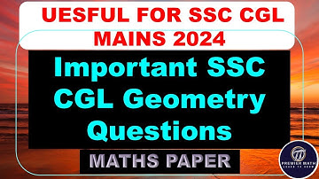 Important SSC CGL Geometry Questions #ssc #ssccgl #cgl2024