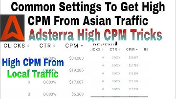 Adsterra Settings To Get High CPM From Asian Traffic/ Get High CPM From Adsterra In India & Pakistan
