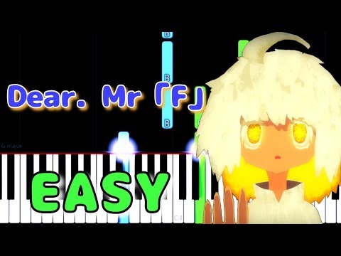 Easy Piano Tutorial Zutomayo Dear Mr F Animeloveman Youtube