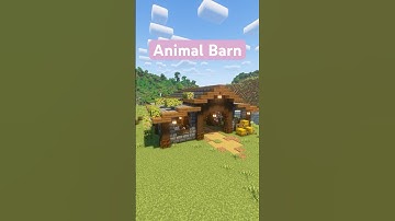 Minecraft Animal Barn Design!
