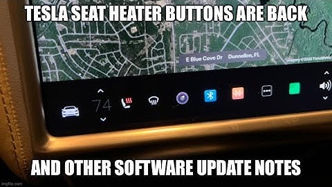 We have seat heaters back!! Tesla software update 2022.12.1 Dog & Camp mode are in the app now