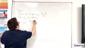 GCSE Maths: A20h-05 Basics of using Recursive Formulae Example 2