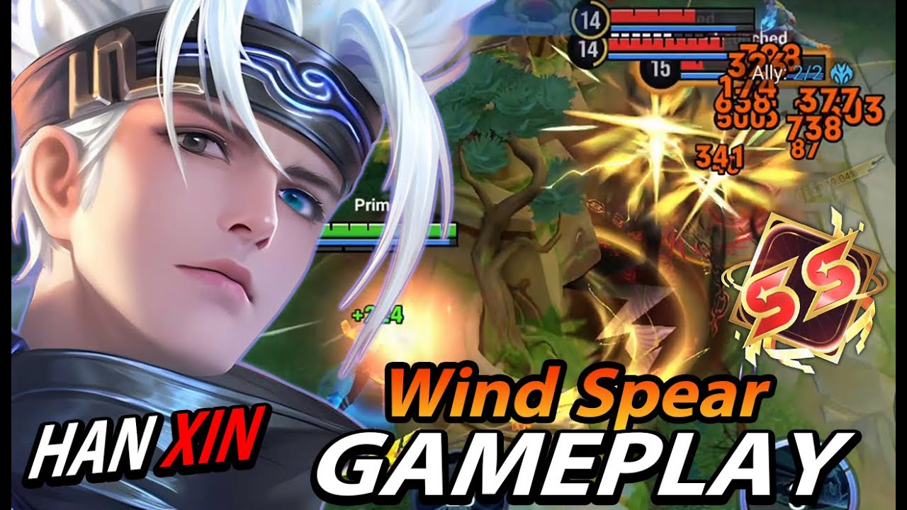 Shadow Hunter Wind Spear Han Xin gameplay | op Builds%Aracana for new season - Honor Of King.