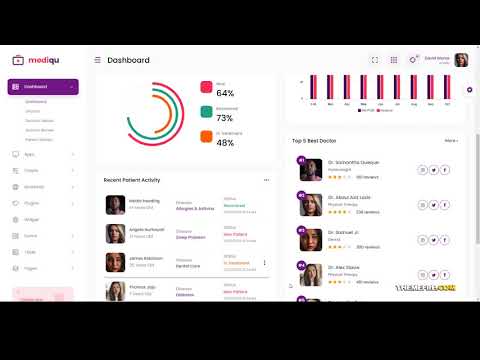 Mediqu - Hospital React Admin Dashboard Template admin dashboard elegant Easy Create Website
