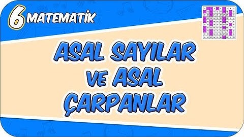 Asal Sayılar ve Asal Çarpanlar - Konu Özeti 📘 6MAT3 #2026