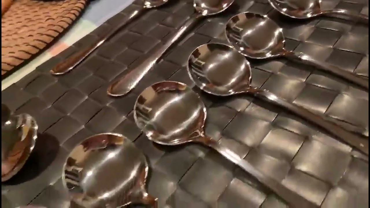 HAPPY KIT Soup Spoons Set 12 Pcs Premium Stainless Steel Dinner Spoons Heavy-Weight Durable Round