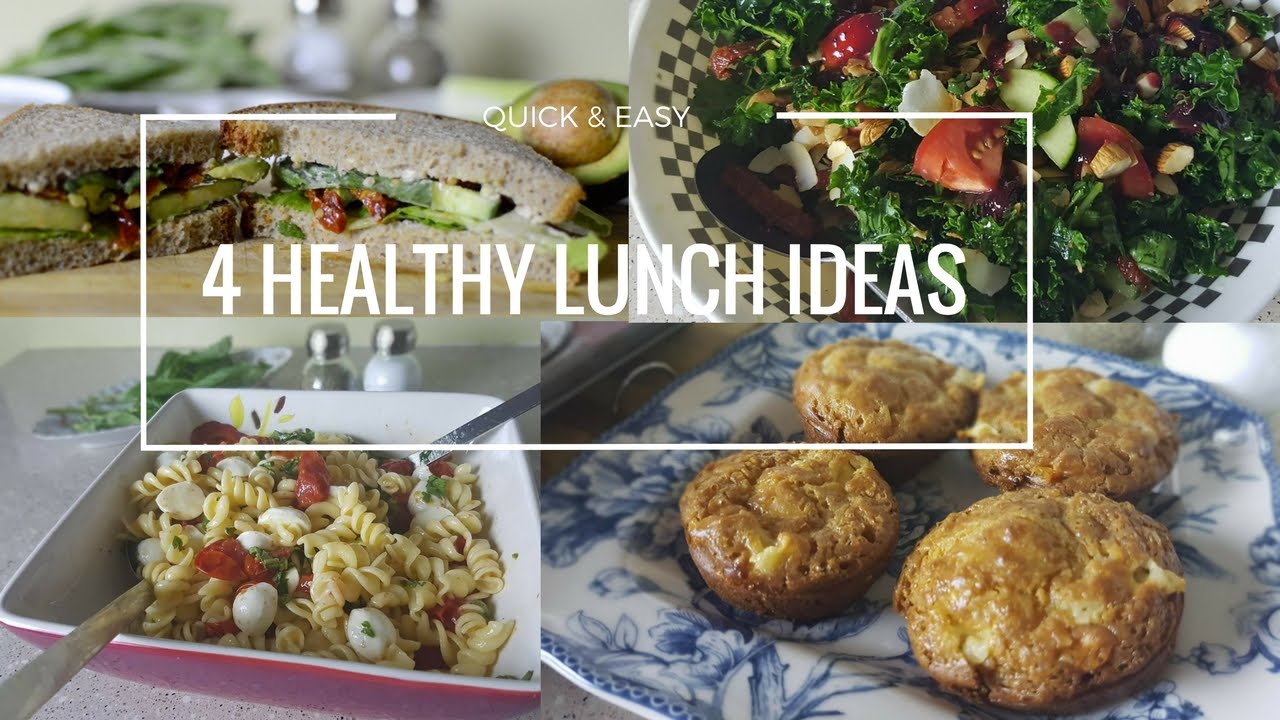 Quick & Easy 4 Healthy Lunch Ideas || Vegetarian Recipes - YouTube