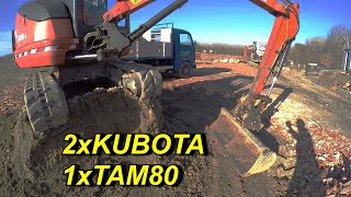 PROJECT EXCAVATOR / Vozim 2 bagera KUBOTA i jedan kamion TAM 80 part.1/2