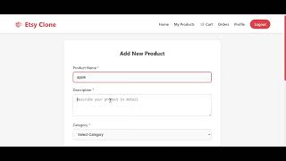🎨 Etsy Clone Demo