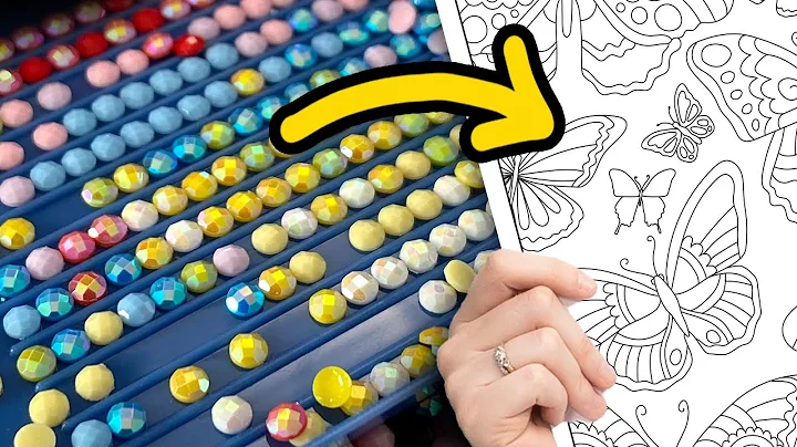 Diamond Painting a COLORING PAGE!?
