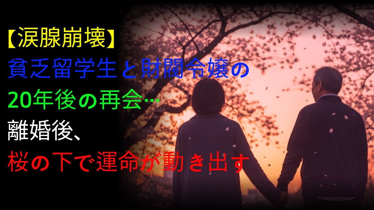 【涙腺崩壊】貧乏留学生と財閥令嬢の20年後の再会…離婚後、桜の下で運命が動き出す