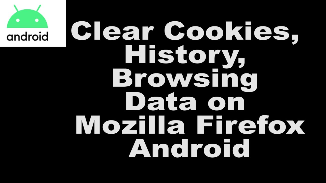 Clear cookies and site data in Firefox for Fire TV