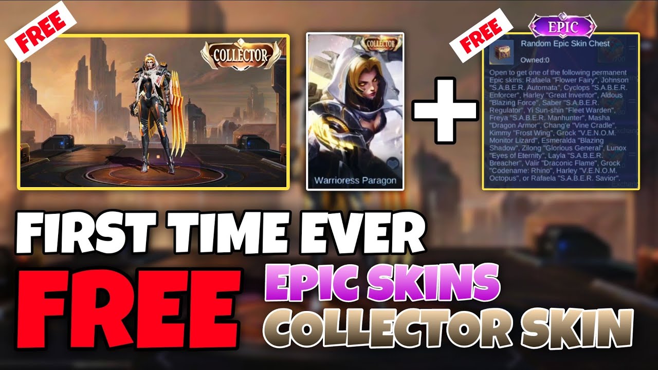 First Time Ever Free Collector Skin From Moonton | #collectorskin #mlbb ...