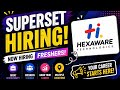 Superset Hexaware Hiring Drives | Off Campus Drives | 2026 Batch Hiring