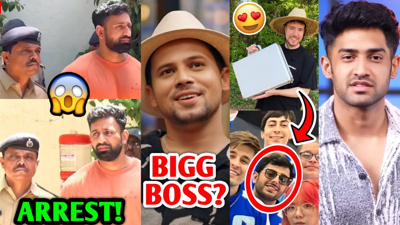 Rajat Dalal ARRESTED! Why? 😱| CarryMinati MrBeast Collab, Zayn R2h Bigg Boss, NEET Scam, Thugesh |