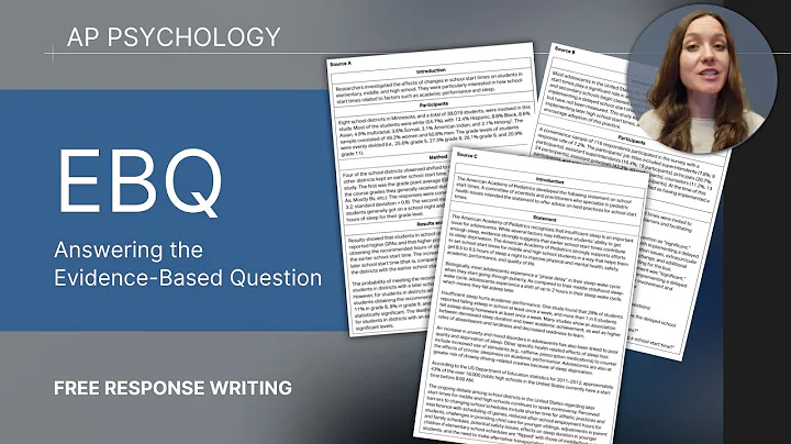 How to Answer an EBQ - AP Psychology