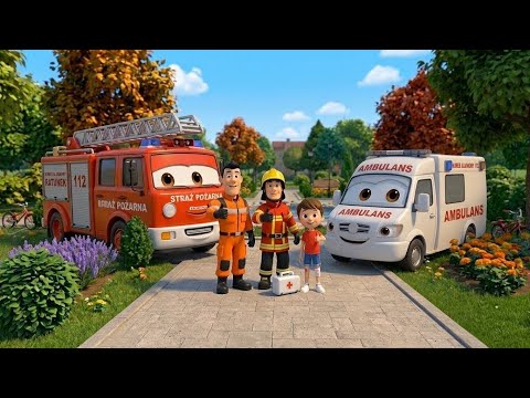 Ambulans na ratunek - Piosenka dla dzieci - 112 numer Alarmowy karetka 