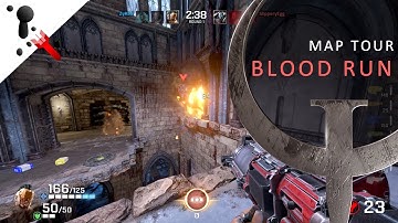 Quake Champions - Blood Run Quick Tour - Duel Map