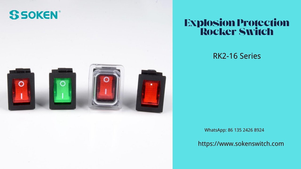 SOKEN Explosion-Proof Rocker Switch — Safety You Can Trust - YouTube
