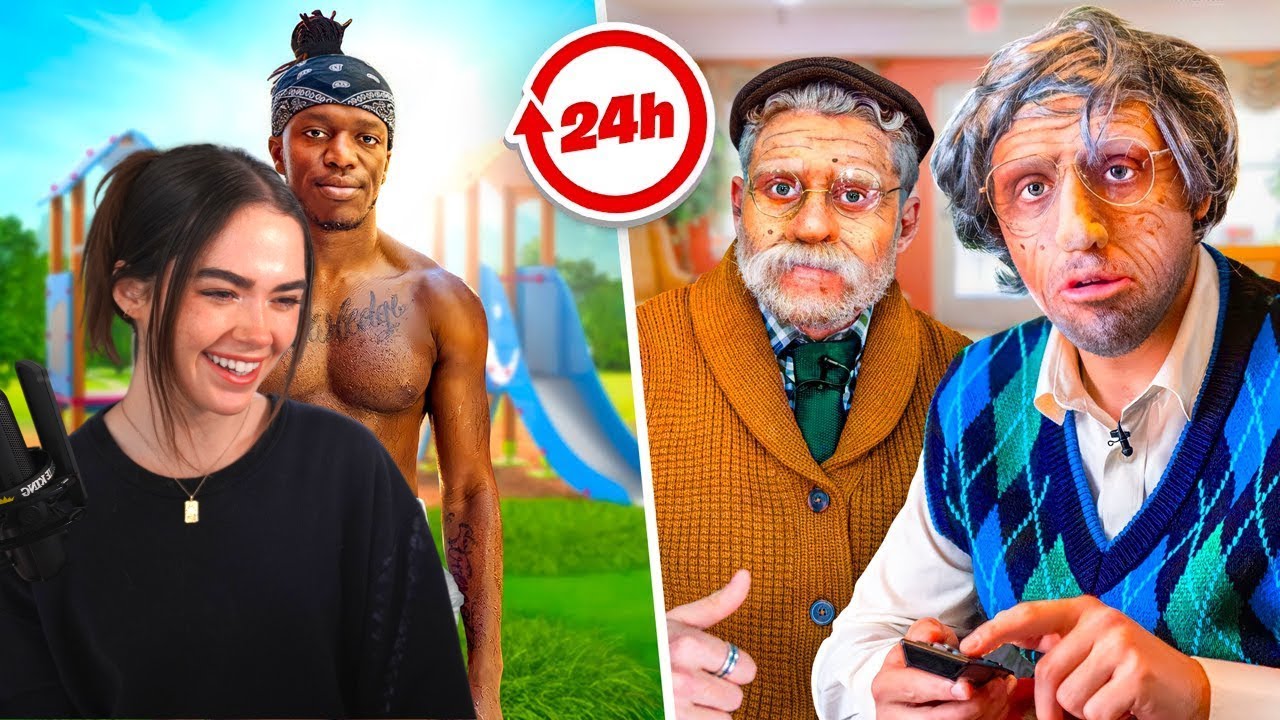 Rose Daily Rose Reacts to Sidemen Old vs young for 24 Hours Challenge! | VOD - YouTube