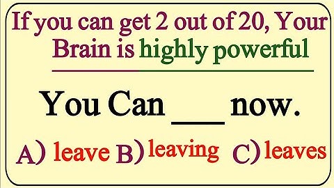 IF YOU CAN GET 2 OUT OF 20 YOUR BRAIN IS HIGHLY POWERFUL 