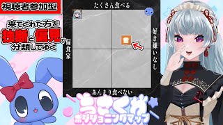 来てくれた方を独断と偏見でポジショニングマップにしていく大人気企画！！！！ 【 飲酒コラボ 】 【 #うさくわ 】