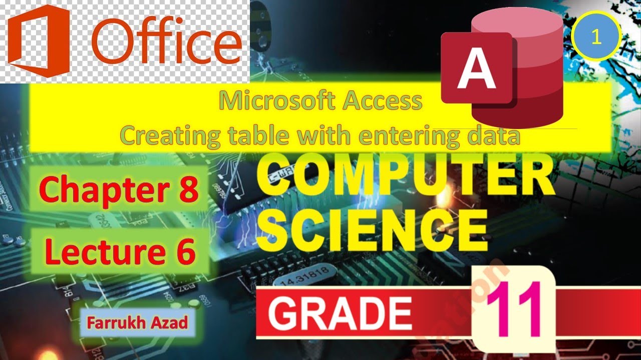 How to create table in Access with entering data | Lecture 06 - YouTube