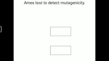 Test for mutagenicity