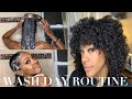 WASH DAY ROUTINE FOR NATURAL HAIR (3b/3c) FT. MELANIN HAIR CARE PRODUCTS...*OVERNIGHT*
