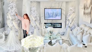 The Ultimate Christmas Winter Wonderland Living Room Decorate With Me