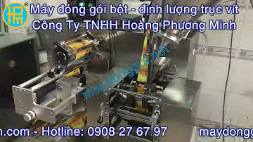 Máy đóng gói bột - định lượng trục vít