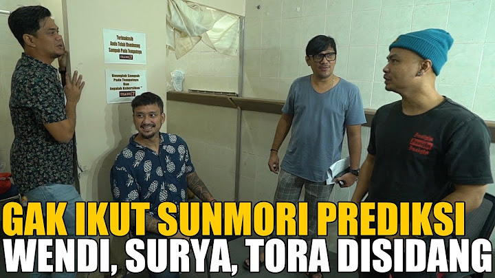 ALASAN WENDI, SURYA, TORA GA IKUT SUNMORI BARENG PREDIKSI.. ANDRE SIDANG KE LOKASI