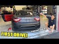 Our Blown Motor FLOODED Maserati Is Alive! First Test Drive!