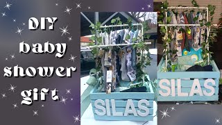 DIY Baby Shower Gift | Pinterest Inspired Baby Shower Crate Closet DIY Gift | Easy & Thoughtful Gift