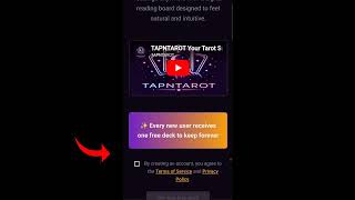 Best Tarot App? Get Your Free Tarot Deck on TAPNTAROT screenshot 1