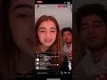 Merub ali and raamis live on instagram